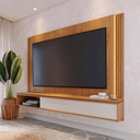 Ver imagem 3 de Mesa e Painel Suspenso Maia para Sala Suspenso Freijó Off White