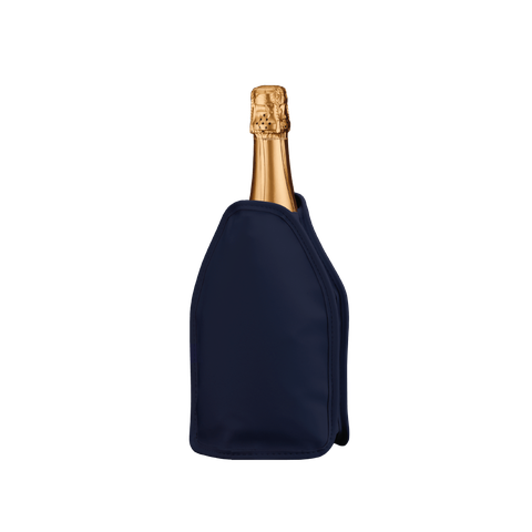 Cooler Térmico Bolsa de Gel para Garrafas de Espumante Vinho:azul Marinho