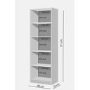 Ver imagem 4 de Livreiro Office Multiuso Organizador Escritório Casa Freijó Branco