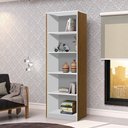 Ver imagem 2 de Livreiro Office Multiuso Organizador Escritório Casa Freijó Branco