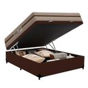 Ver imagem 4 de Cama Box com Baú Casal Bioclassic Molas Ensacadas Marrom Royal Sleep