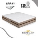 Ver imagem 5 de Cama Box com Baú Casal Bioclassic Molas Ensacadas Marrom Royal Sleep