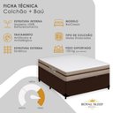 Ver imagem 7 de Cama Box com Baú Casal Bioclassic Molas Ensacadas Marrom Royal Sleep