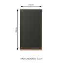 Ver imagem 3 de Armário de Cozinha Aéreo 35 cm 1 Porta Preto Reims Madesa