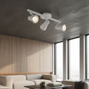 Ver imagem 5 de Luminária de Teto Spot Trilho Triplo Direcionável Octa 3 Lâmpadas Praia Litoral E27 Bivolt