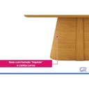 Ver imagem 5 de Mesa Jantar Ryze c/Tampo MDF Curvo 170x90cm Freijo DJ Móveis