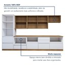Ver imagem 7 de Cozinha Completa Modulada 7 Peças 9 Portas 7 Gavetas com Rodapé Norten Branco/Nature