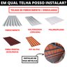 Kit Estrutura Suporte Fixador 7,20m para 7 Placas Solar Alumínio Inox Telha Fibro Ondulada Viga Metá - 8