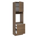Ver imagem 4 de Torre Quente Madesa Stella 60 cm 1 Porta 3 Gavetas Rustic Cor:Rustic