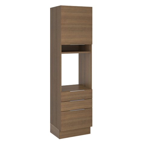 Torre Quente Madesa Stella 60 cm 1 Porta 3 Gavetas Rustic Cor:Rustic