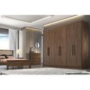 Ver imagem 4 de Guarda Roupa Casal 6 Portas e 8 Gavetas Rizon Plus Branco - Novo Horizonte