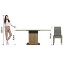 Ver imagem 4 de Conjunto Sala de Jantar Mesa Tampo de Vidro 4 Cadeiras Avril Madesa