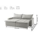 Ver imagem 3 de Sofa Cama e Reclinavel Imperatriz 2,20m 04 Lugares Txr