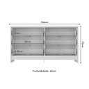 Ver mais imagens de Cômoda Infantil 136cm com 6 Gavetas Flex Multimóveis Mp4262 Branco