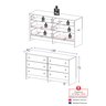 Cômoda Infantil 136cm com 6 Gavetas Flex Multimóveis Mp4262 Branco - 4