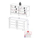 Ver imagem 4 de Cômoda Infantil 136cm com 6 Gavetas Flex Multimóveis Mp4262 Branco