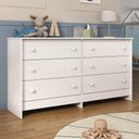 Ver imagem 1 de Cômoda Infantil 136cm com 6 Gavetas Flex Multimóveis Mp4262 Branco