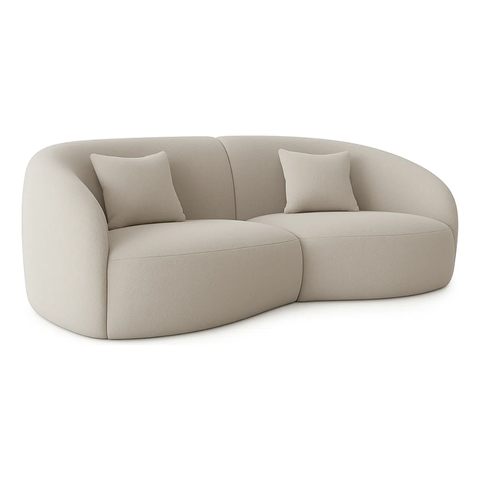 Sofá Nuvem 210cm Conforto Premium Decorativo Orgânico