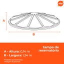 Ver imagem 3 de Tampa para Caixa Caixa D'água 500l Polietileno Fortlev