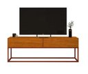 Ver imagem 2 de Rack Eros 140cm para Sala Cor Naturale com Base Cobre