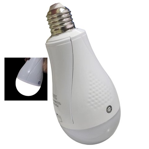 Lampada de Emergencia Led Recarregavel Inteligente E27 Queda de Energia Camping Trilha Pesca Portati