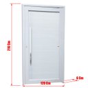 Ver imagem 3 de Porta Pivotante Alumínio Lambril PVC TECPLUS100 216 x 120 e.Brimak