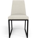 Ver mais imagens de Kit 08 Cadeiras Decorativas Estofada Para Sala de Jantar Dafne L02 Linho Champagne - Lyam Decor