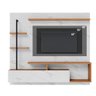 Painel Home Suspenso Tv até 58 1 Porta 3 Prateleiras Maragogi Calacatta Freijó Calacatta Freijó - 1