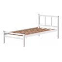 Ver imagem 1 de Cama Tubolar Solteiro em Aço Reforçada:cama Lais/branco