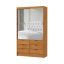 Ver imagem 2 de Guarda Roupa 6 Gavetas 2 Portas Espelhado Sunset-grand Line