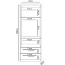 Ver imagem 6 de Quarto Infantil Modulado 4 Portas com Bicama Chiara Carvalho/branco - Phoenix