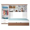Quarto Infantil Modulado 4 Portas com Bicama Chiara Carvalho/branco - Phoenix - 10