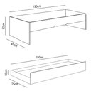 Ver mais imagens de Quarto Infantil Modulado 4 Portas com Bicama Chiara Carvalho/branco - Phoenix