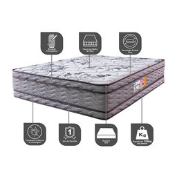 Colchão Queen Cama Inbox Ortopédico Double Face Espuma D45 158x198x32 - 3