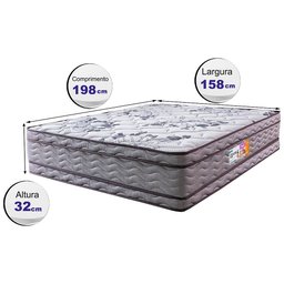 Colchão Queen Cama Inbox Ortopédico Double Face Espuma D45 158x198x32 - 2
