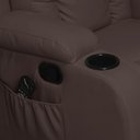 Ver imagem 3 de Poltrona do Papai Austin Decorativa Massagem Reclinável e Aquecimento Giratório Balanço 2 Porta Copo