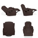 Ver mais imagens de Poltrona do Papai Austin Decorativa Massagem Reclinável e Aquecimento Giratório Balanço 2 Porta Copo