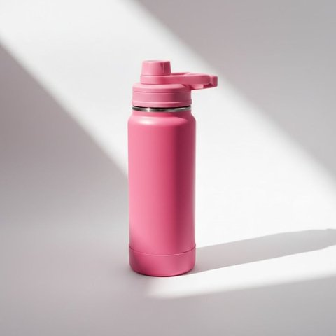 Garrafa Térmica Ms-922 800ml Aço Inox com Protetor de Silicone:Rosa Pink