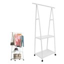 Ver imagem 1 de Arara de Roupas Sapateira Cabideiro Closet Prateleira Guarda Roupa Movel Rodas Organizador Aberto At
