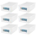 Ver imagem 1 de Kit 6 Caixas para Sapatos Tampas Ventiláveis Plástico Ordene Organizadores Empilháveis Calçados