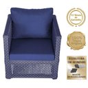 Ver imagem 3 de Mesa e 1 Poltrona Madri Corda Náutica Estofado 10 Trama Azul