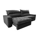 Ver imagem 7 de Sofá Retrátil e Reclinável 2,95m Molas Ensacadas Cama inBox Elegance com ThermoGel Velusoft