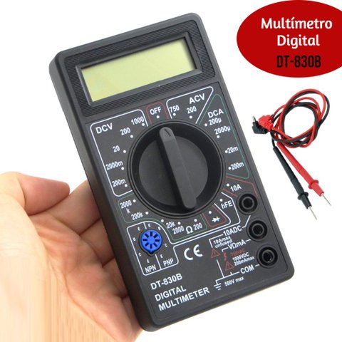 Multímetro Digital Portátil Dt-830b Profissional