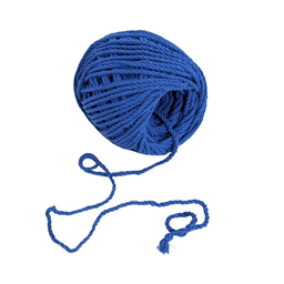 Cordão de Algodão Torcido São Francisco Azul Royal 120 Metros - 2