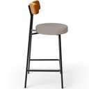 Ver imagem 6 de Banqueta Baixa Cozinha Sala Jantar Bancada Milão L02 Couríssimo Whisky Linho Bege - lyam decor