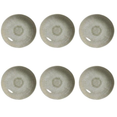 Conjunto de Pratos Fundos 06 Peças Bio Moss Porto Brasil