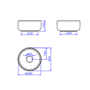 Ver imagem 3 de Cuba de Apoio Deca 30x30 L.12030.94 Redonda Ébano Fosco