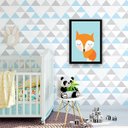 Ver imagem 2 de Quadro Raposinha Baby 24x18cm - com vidro:Madeira branca