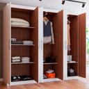 Ver imagem 2 de Guarda-Roupa Casal 6 Portas Romeu Branco - Panorama Móveis