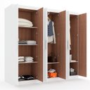 Ver imagem 5 de Guarda-Roupa Casal 6 Portas Romeu Branco - Panorama Móveis